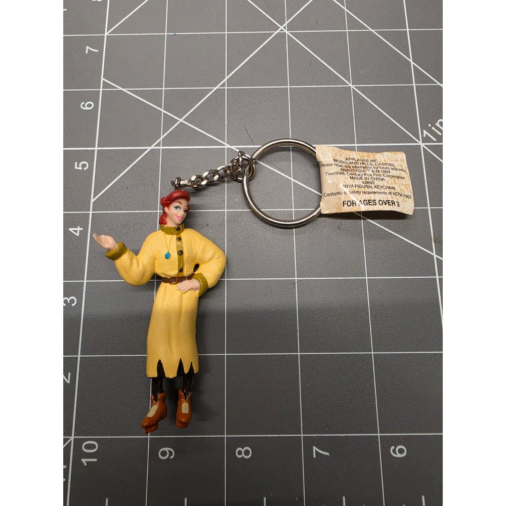 Vintage 1997 Anastasia Anya Figural Keychain Applause 20th Century Fox PVC Toy